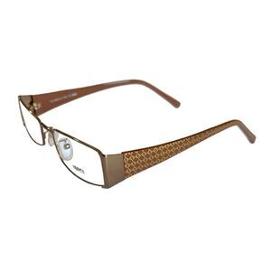 FENDI NWOB Women's Gold & Bronze‎ Brown Logo Eyeglasses Fendi optical frames